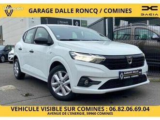 dacia sandero essentiel sce65 carplay/centralisation/roue de secours/vitres av electriques