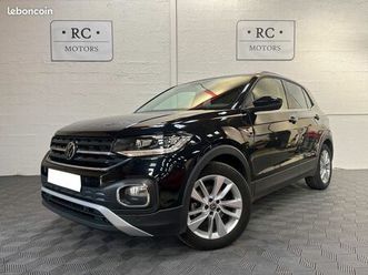 volkswagen t-cross 1.0 tsi 110 carat dsg7 * origine france * carnet 100% volkswagen * caméra * applecarplay * clim auto * régulateur adaptatif...
