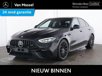 mercedes-benz c-klasse amg 63 s e performance / premium plus / rijassistentiepakket plus / burmester / 20 inch / night 1+2 / winter pack