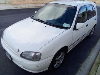 toyota starlet with manual gearbox (((( engine 15 diesel)) license paid till may 2026 with air condition and with power stering