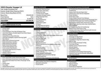 used 2023 chrysler voyager lx