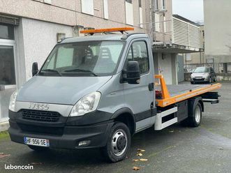 iveco daily 35c15 porte-voiture plateau basculant coulissant + panier