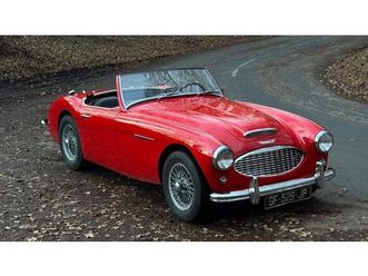 1958 austin-healey 100-6 rouge manuel, 4 vitesses conduit...