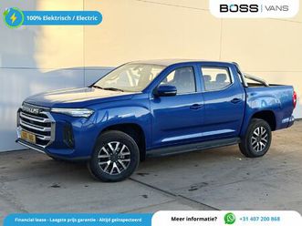 maxus t90 ev 177pk nieuw! elektrisch 89kwh 471km wltp led elektrisch verstelbare lederen stoelen carplay climate control cruise control pick up 4x2 snelladen