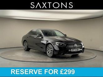 mercedes-benz e-class 2.9 e400d amg line (premium) saloon 4dr diesel g-tronic+ 4matic euro 6 (start/stop) (330 ps)