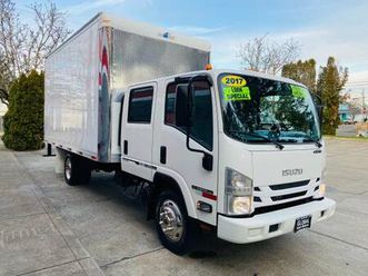 2017 isuzu npr w4500hd gas crew 92k.mi.16ft.aluminum box truck**sale**