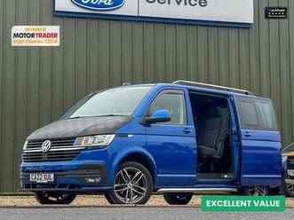 2022 volkswagen transporter crew cab swb l1h1 t30 tdi kombi highline auto air con sensors euro 6 ...