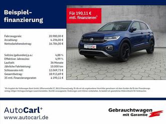 volkswagen t-cross style 1.0 tsi dsg l+s/rfk/shz klima led