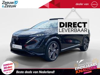 nissan ariya evolve 91 kwh | €3.000,- voorraad korting inclusief inruilpremie | navigatie | apple carplay en android auto | lane keep assist | bose |