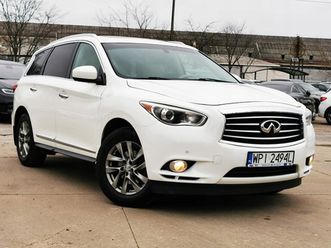 infiniti jx35 7 miejsc, 4x4, 3.5 l v6 262 km, dokumentacja dvd, kamery 360