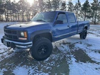 4x4 truck 97 k3500 diesel crew longbox