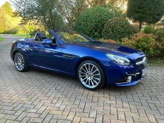 mercedes-benz slc 2.0 slc300 amg line automatic blue 2017