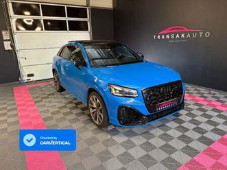 audi sq2 50 tfsi 300 ch s tronic 7 quattro - 1ere main france - toit ouvrant - sonos - bleu turbo