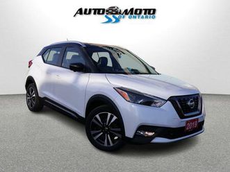 used 2019 nissan kicks sr certified *accident free*nossan maintain* camera bluetooth leather heated seats cruise alloys