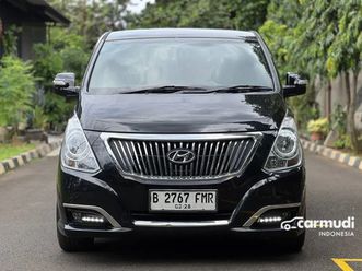 istimewa hyundai h1 royale 2.4 bensin 2018 hitam siap pakai