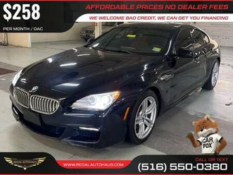 $258/mo - 2014 bmw 6 series sdn 650i xdrive awd gran coupe