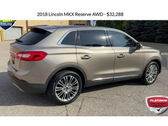 2018 lincoln mkx reserve