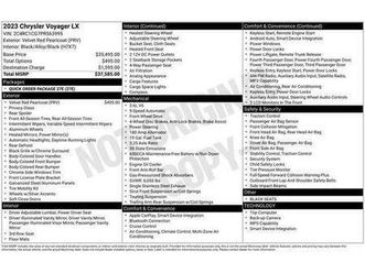 used 2023 chrysler voyager lx