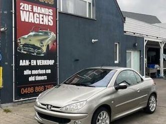 ② peugeot 206 cabrio roland gaross uitvoering 159000km — peugeot — 2ememain