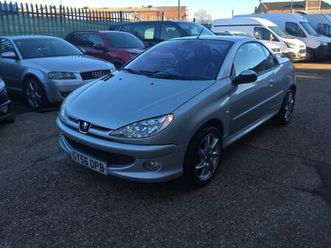 2006 peugeot 206 1.6 allure 2dr tip auto [ac] convertible petrol automatic