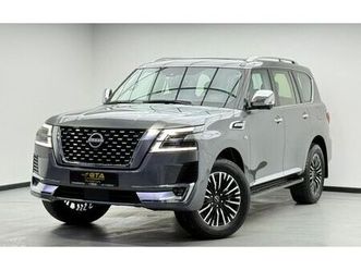 2024 nissan patrol le platinum, 2027 nissan warranty, full nissan service history, low km, gcc