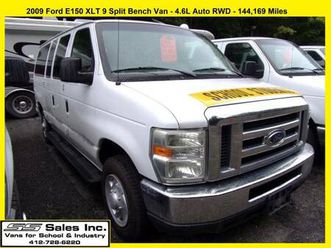 2009 ford e150 xlt 9 split bench van -4.6l 144,169 miles - daycare mpv