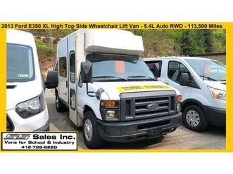2013 ford e350 high top wheelchair lift van - 5.4l - 113,500 miles