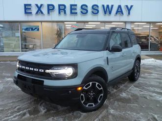 2021 ford bronco outerbanks, leather, copilot pack, factory tow!