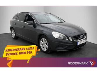 volvo v60 d4 r-design värmare keyless p-sensorer läder