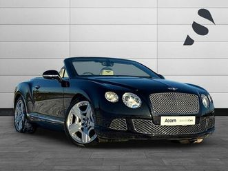 bentley continental 6.0 w12 gtc convertible 2dr petrol auto 4wd euro 5 (575 ps)