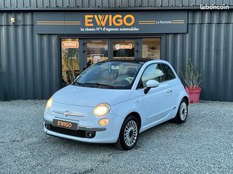 fiat 500 1.2 69ch eco pack lounge clim / toit pano / prise aux