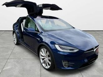 tesla model x p100d - bleu - 6 places
