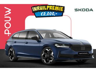 skoda superb 1.5 tsi phev sportline business | winter pakket | canton audio