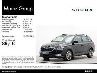 skoda fabia combi 1.0 tsi dsg clever pdc carplay shz
