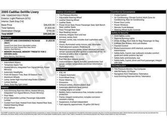 used 2005 cadillac deville base