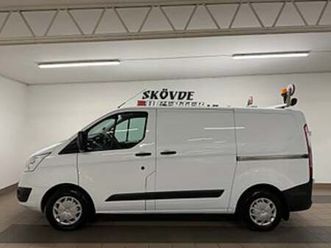ford transit custom 290 2.2tdci 3-sits/drag/värmare/inredning/moms/2xskjutdör