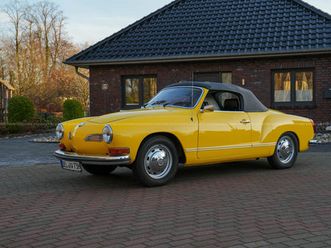 volkswagen karmann ghia cabriolet (1973), deutsches fahrzeug, restauriert, h-kennzeichen