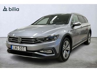 volkswagen passat alltrack 2.0 tdi dpf scr 4motion edtion automat 4m skinnkädsel, parkerings 2021 silver