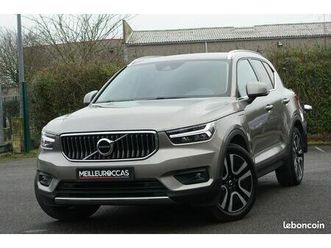 xc40 t5 inscription hybride rechargeable geartronic 262ch cuir sport/gps europe/carplay/caméra/accès confort/full led/régulateur/1*main/garantie 12 mois