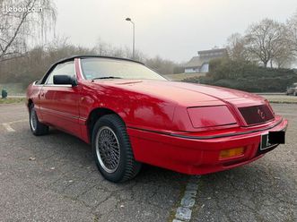 chrysler lebaron gtc cabriolet rouge – collector suisse rare, état impeccable