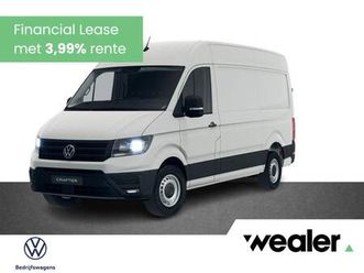 volkswagen crafter - bedrijfswagens highline l3 2.0 tdi eu6 103 kw (140 pk) gvw 3.0t w b 3640 mm 6 versn. hand