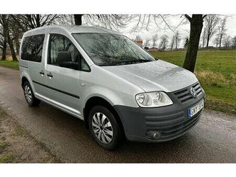 volkswagen caddy life 5 sits, svensksåld, drag årsskatt 866