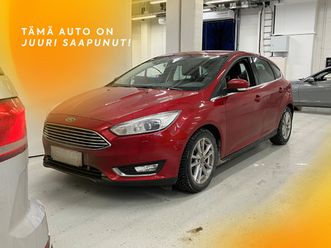 ford focus 1,0 ecoboost 125 hv start/stop m6 titanium ** 2om suomi-auto / vetokoukku / vakkari / lohkolämmitin + sp / keylessgo **