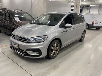 volkswagen touran r-line 1,4 tsi 110 kw (150 hv) dsg-automaatti 7-ist. ** acc / led / vetokoukku / p.kamera / facelift / appconnect **