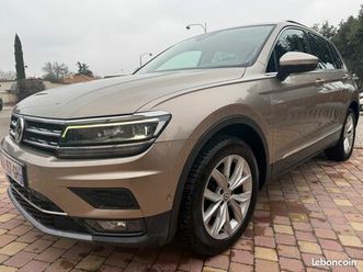 volkswagen tiguan ii 2.0 tdi 16v bmt 4motion 150 cv 1er main - carnet de suivi complet disponible - finition carat - car play - gps - radar + camera de stationn