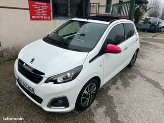 peugeot 108 1.2 puretech 82 cv s&s bvm allure top toit ouvrant faible kilométrage distribution neuve