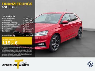 fabia 1.5 tsi dsg selection lm18 virtual sitzhz led