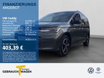 caddy 1.5 tsi life led gra climatronicdab+
