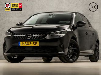 opel corsa 1.2 elegance black edition (apple carplay, stuur/stoel verwarming, groot navi, camera, leder, elektrische stoelen, massage stoelen, led koplampen, ge