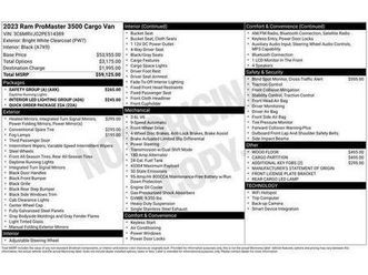 used 2023 ram promaster 3500 high roof